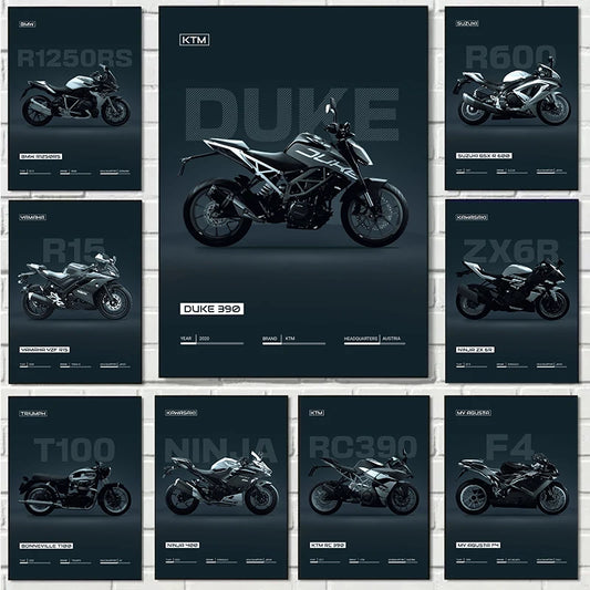 Aesthetic Sport Bike Poster